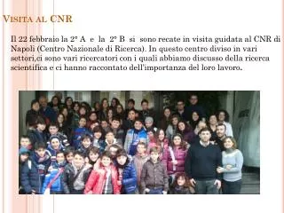 visita al cnr