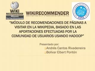 presentado por andr s cantos rivadeneira bol var elbert pont n