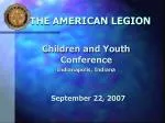 THE AMERICAN LEGION - slide 1