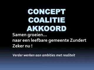 concept coalitie akkoord