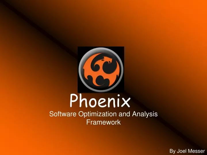 software optimization and analysis framework