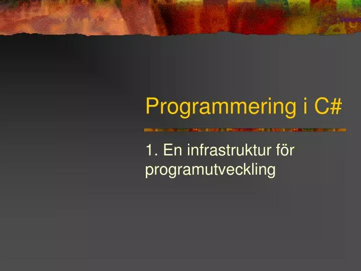 programmering i c