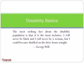 Disability Basics