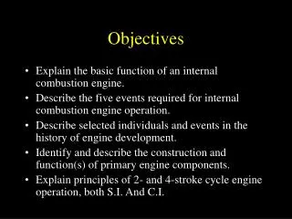 Objectives