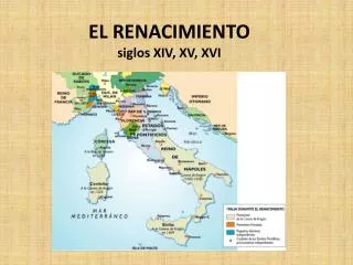 el renacimiento siglos xiv xv xvi