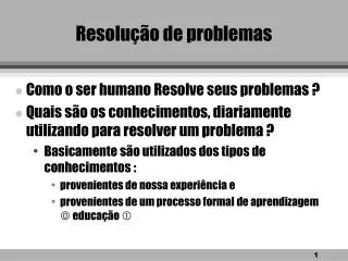 resolu o de problemas