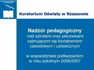 kuratorium o wiaty w rzeszowie