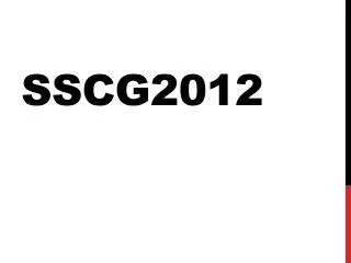 sscg2012