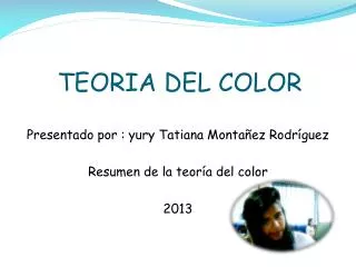 teoria del color
