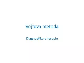 vojtova metoda