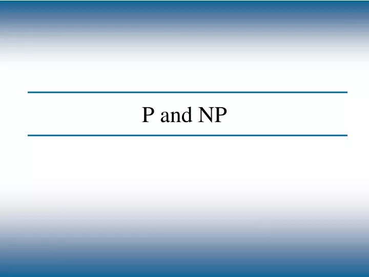 p and np