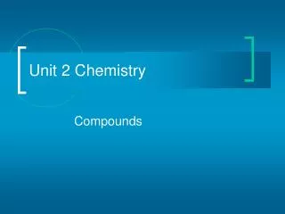 unit 2 chemistry