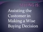 SELLING IS: - slide 1