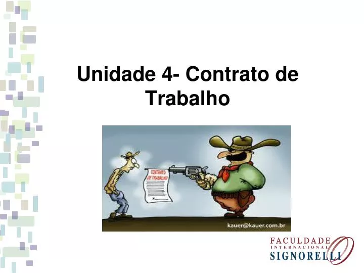 unidade 4 contrato de trabalho