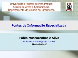 fontes de informa o especializada