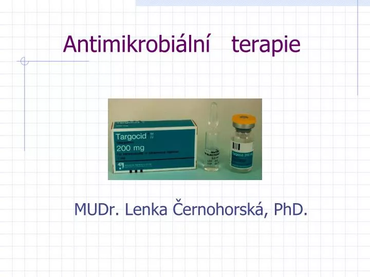 antimikrobi ln terapie
