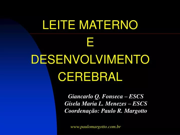 leite materno e desenvolvimento cerebral