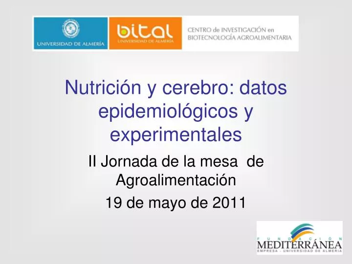 nutrici n y cerebro datos epidemiol gicos y experimentales