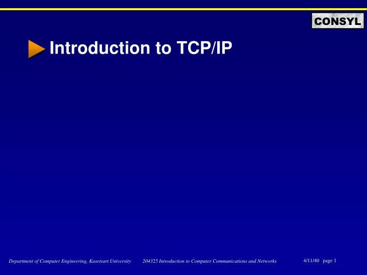 introduction to tcp ip