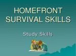 HOMEFRONT SURVIVAL SKILLS - slide 1