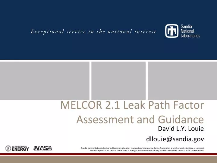 melcor 2 1 leak path factor assessment and guidance