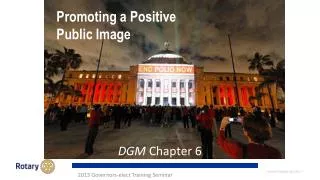 Promoting a Positive Public Image