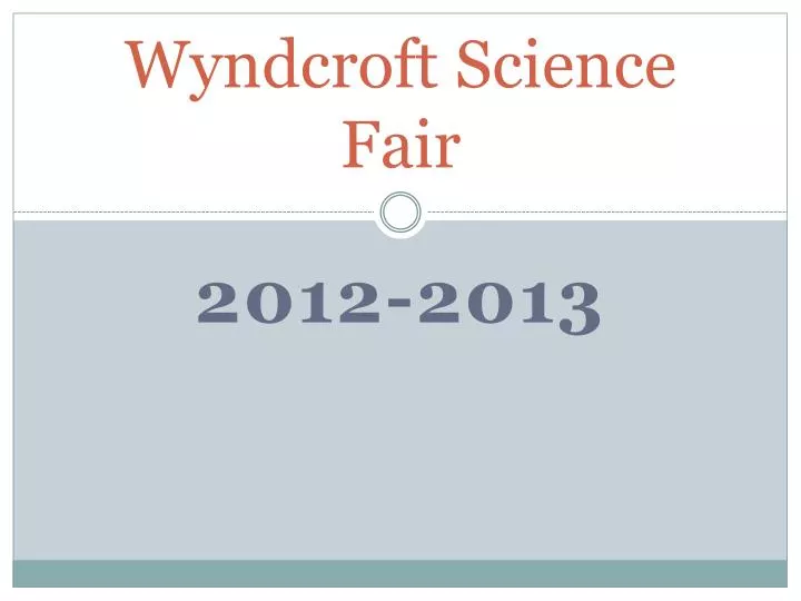 wyndcroft science fair
