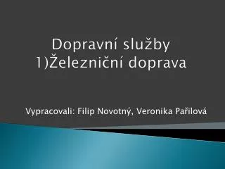 dopravn slu by 1 elezni n doprava