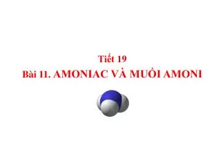 ti t 19 b i 11 amoniac v mu i amoni