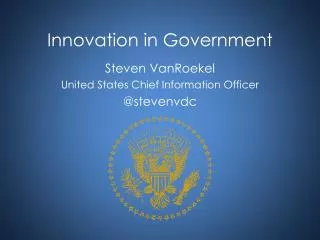 Innovation in Government