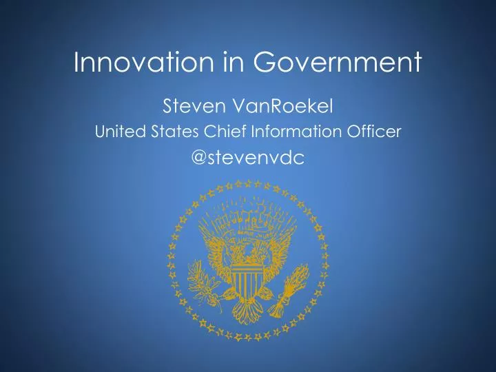 innovation in government
