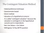 The Contingent Valuation Method - slide 1