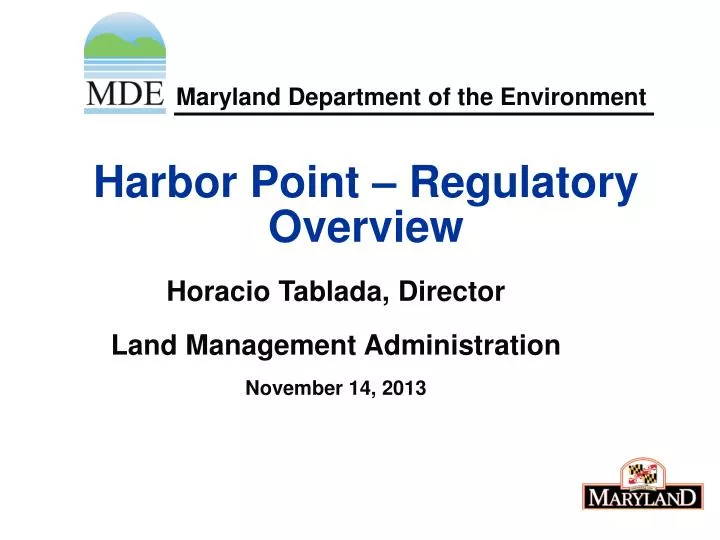 harbor point regulatory overview