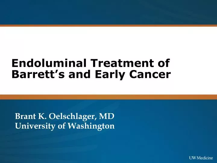 endoluminal treatment of barrett s and early cancer