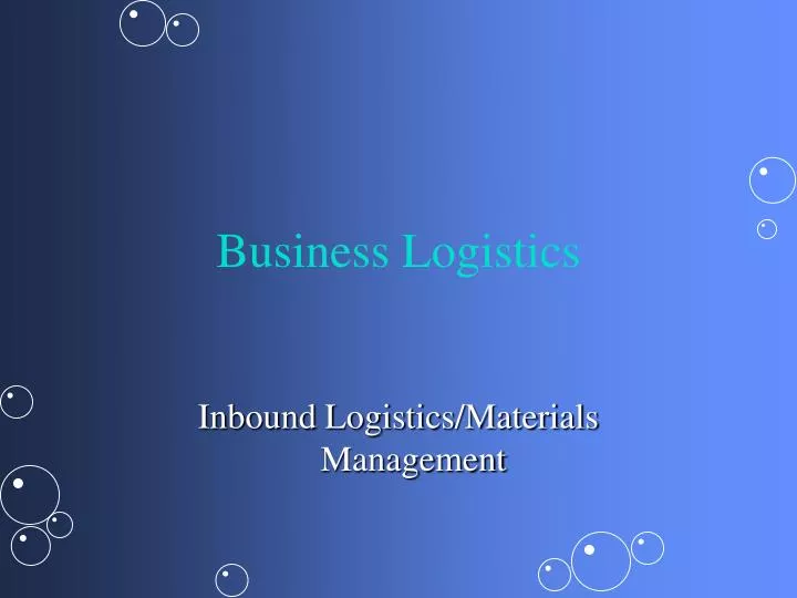 business logistics