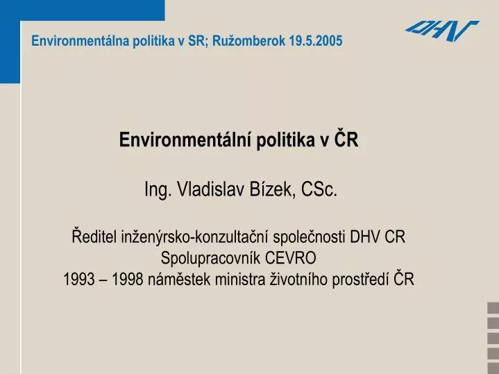 environment lna politika v sr ru omberok 19 5 2005