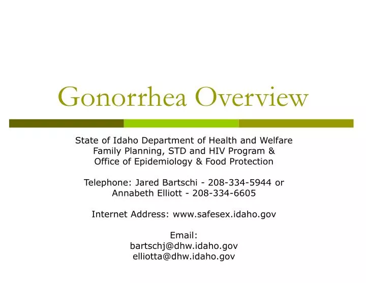 Ppt Gonorrhea Overview Powerpoint Presentation Free Download Id5730936 3477