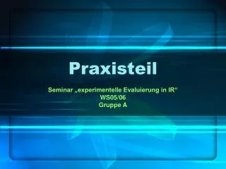 praxisteil