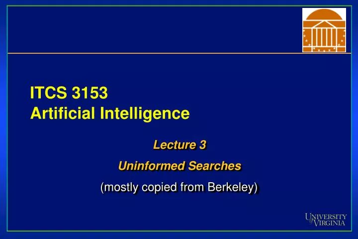 itcs 3153 artificial intelligence