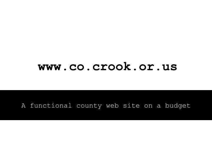 www co crook or us