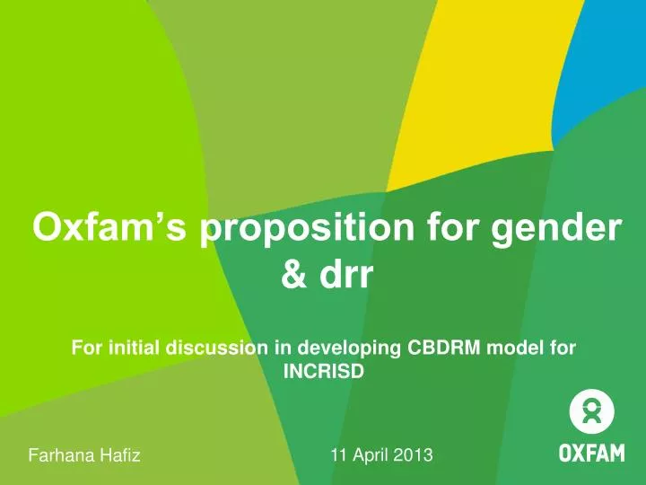 oxfam s proposition for gender drr