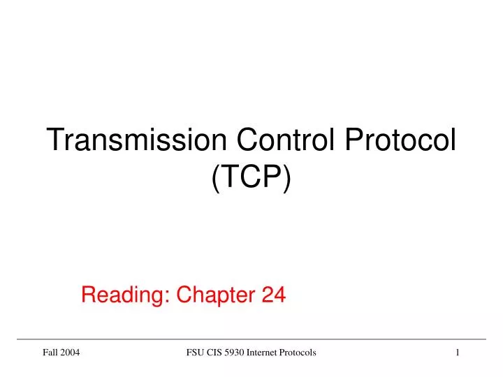 transmission control protocol tcp