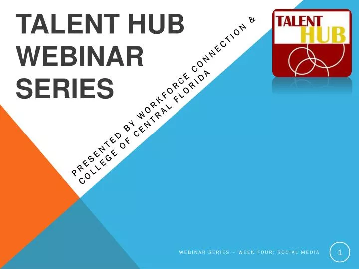 talent hub webinar series