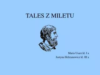tales z miletu
