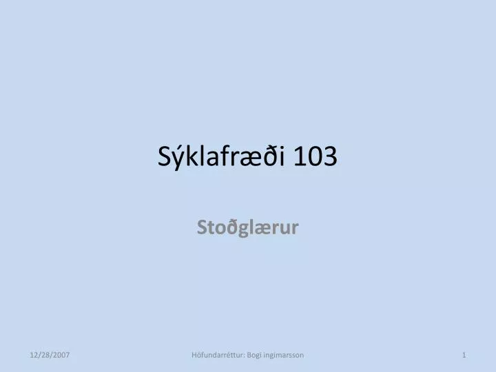 s klafr i 103