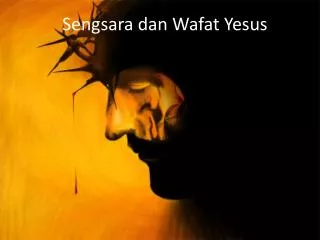 sengsara dan wafat yesus