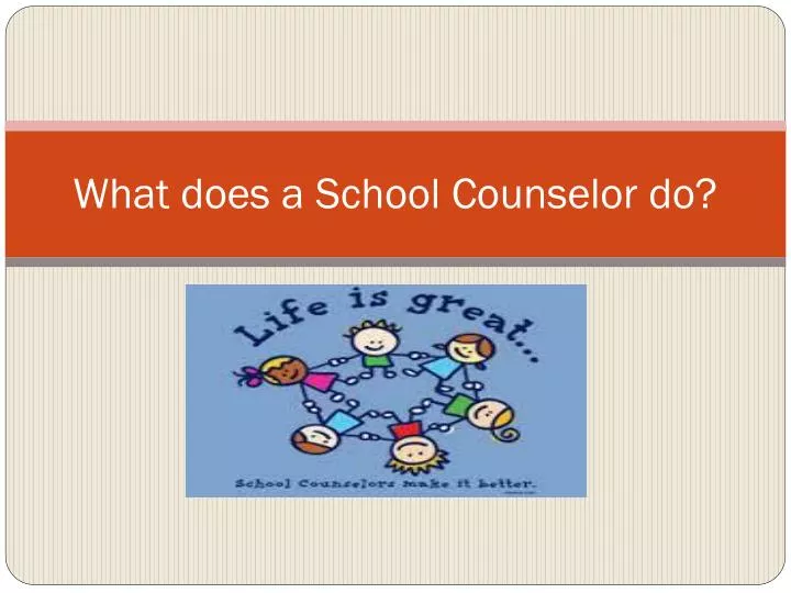 what does a school counselor do