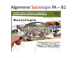 algemene socio logie pa b1