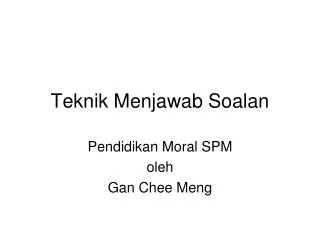 teknik menjawab soalan