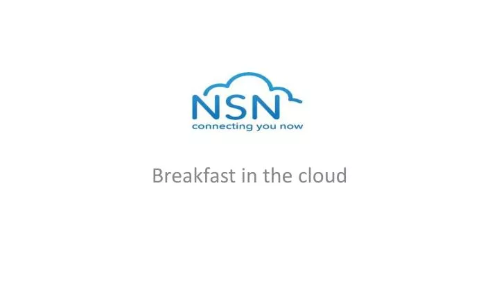 breakfast in the cloud